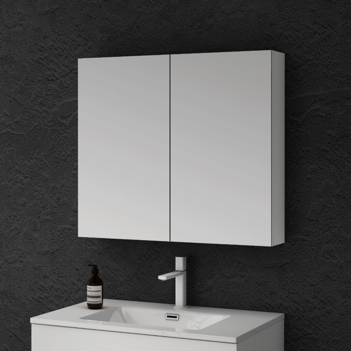 Dulap baie cu oglinda Spiegel02, 60-80-100-120 cm, alb sau antracit, suspendat [6]