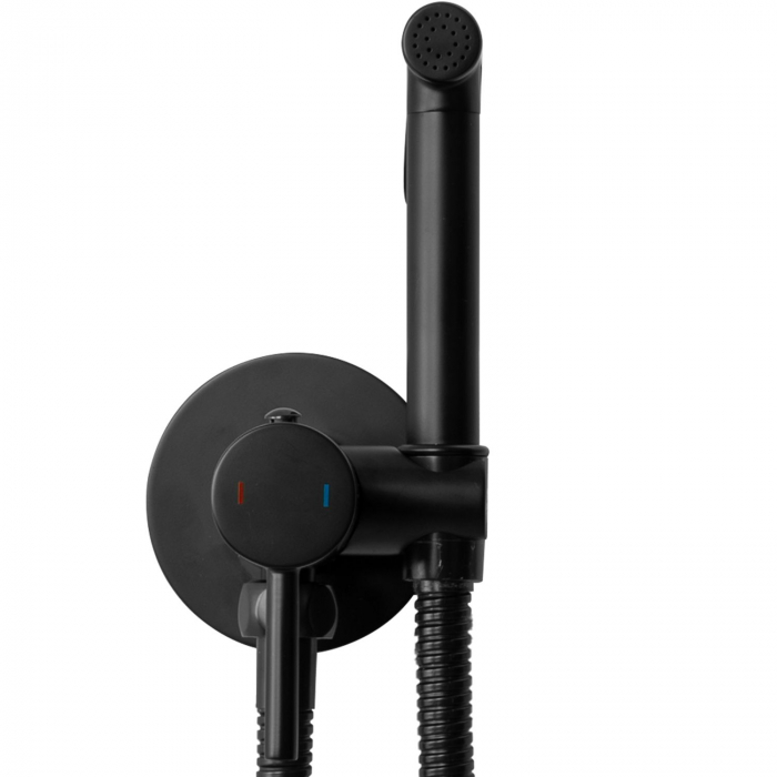 Dus Igienic Bideu Lungo Loop Black, montaj incastrat, alama, negru [3]