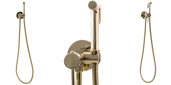 Dus Igienic Bideu Lungo Loop Gold, montaj incastrat, alama, auriu [5]