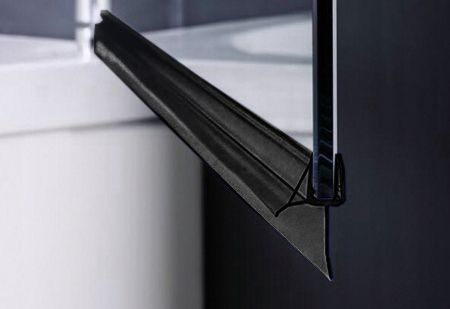 Garnitura inferioara cabina de dus 6-8 mm Rea, negru [2]