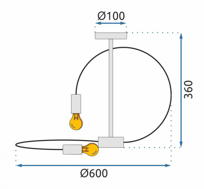 Lampa 4 Black APP1093-4C [7]
