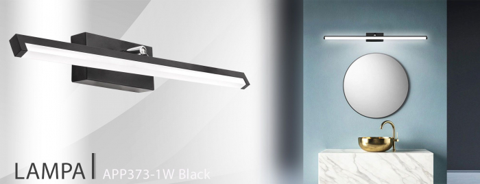 LAMPA APLICA de baie LED pentru oglinda 12W 50CM APP373-1W negru [8]