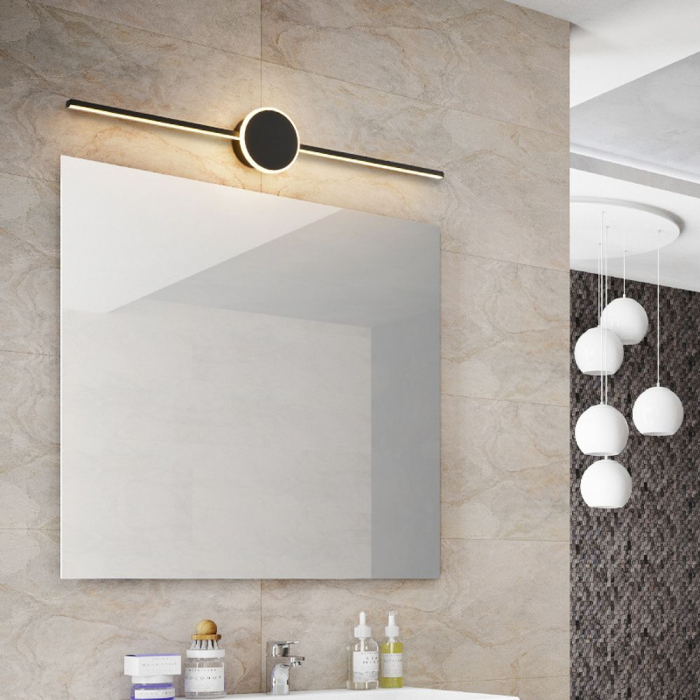 LAMPA APLICA de baie LED pentru oglinda 80CM APP850-1W ROUND BLACK [5]