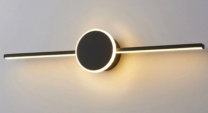 LAMPA APLICA de baie LED pentru oglinda 80CM APP850-1W ROUND BLACK [3]