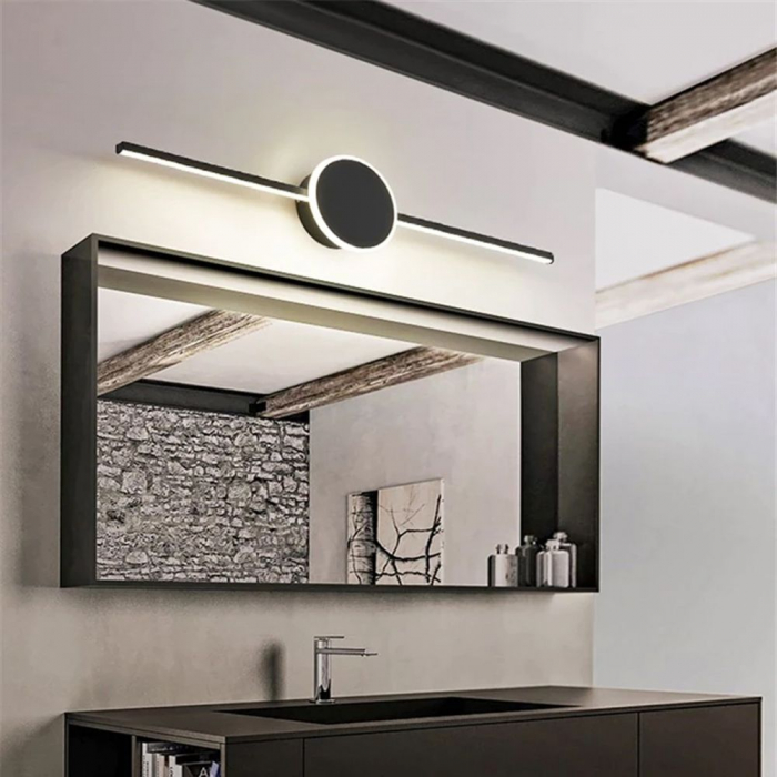 LAMPA APLICA de baie LED pentru oglinda 80CM APP850-1W ROUND BLACK [4]