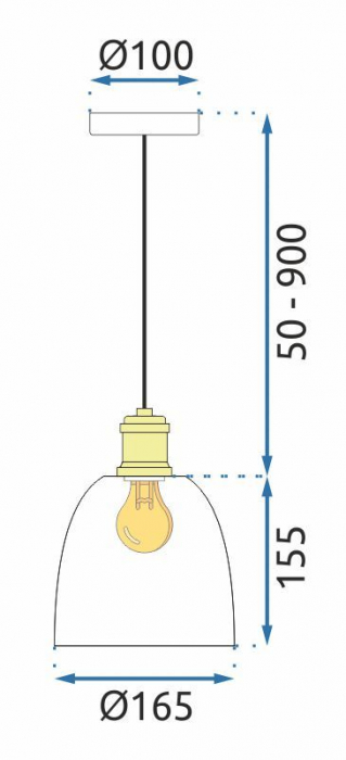 Lampa APP1006-1CP WHITE U [7]