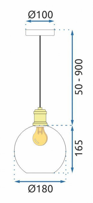 Lampa APP1007-1CP WHITE O [7]