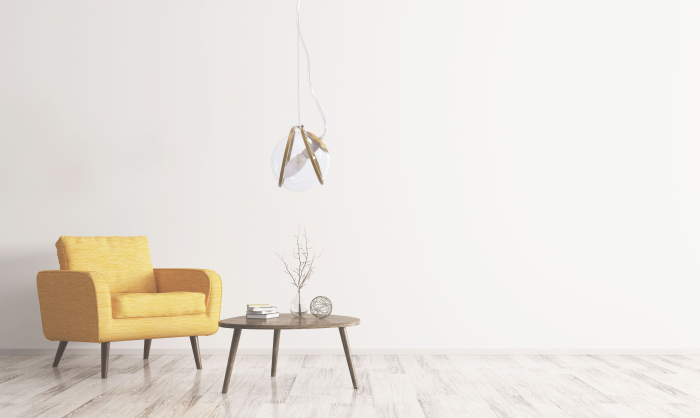 Lampa APP1089-1CP GOLD TRANSPARENT [6]