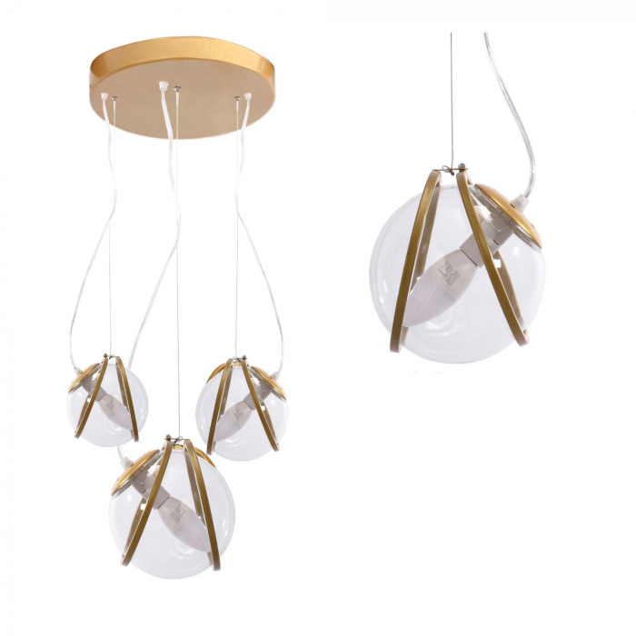 Lampa APP1091-3CP GOLD [2]