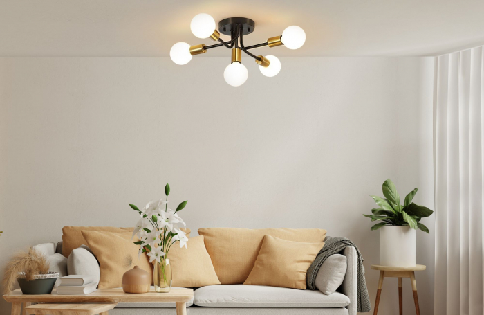 Lampa APP1118-5C Black Gold [9]