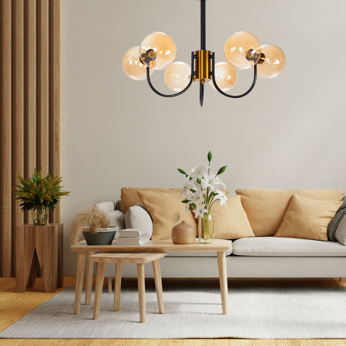 Lampa APP1120-6CP  Gold [4]