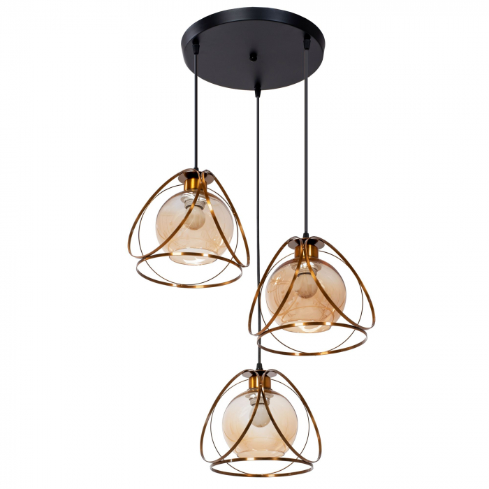 Lampa APP1137-3C Black Gold [5]