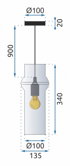 Lampa APP900-1CP Dark [8]