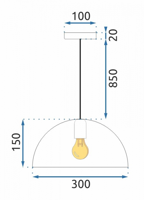 Lampa APP911-1CP Marble [7]