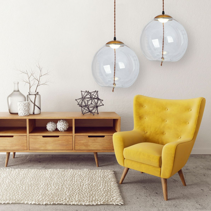 Lampă cu LED din sticlă suspendată APP446-CP [3]