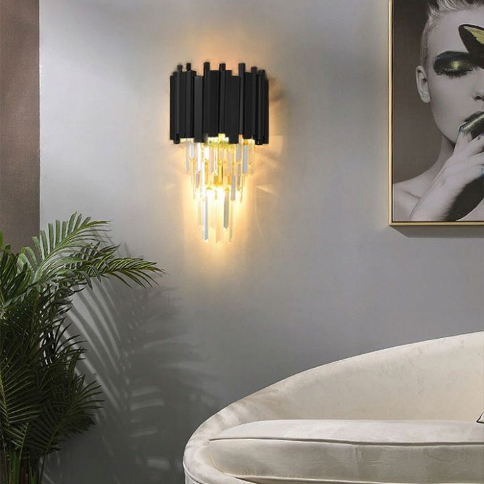Lampă de cristal de perete aurie 312357 [2]