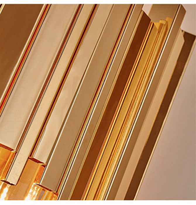 Lampă de cristal de perete aurie 312357 [10]