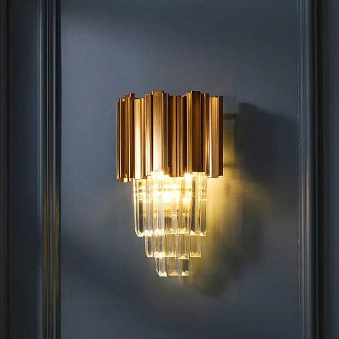 Lampă de cristal de perete aurie 312357 [4]
