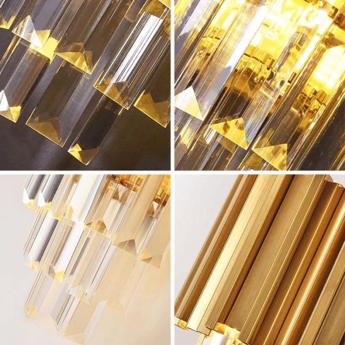 Lampă de cristal de perete aurie 312357 [6]