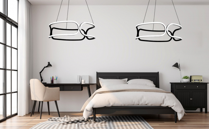 LAMPĂ DE CRISTAL LED APP790-CP TRIO BLACK [4]