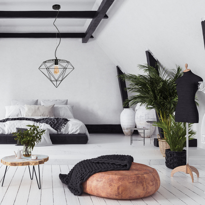LAMPĂ DE CULOARE DIAMANT METAL LOFT BLACK APP563-1CP [9]