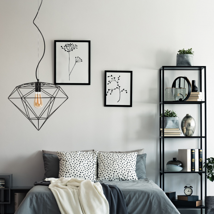 LAMPĂ DE CULOARE DIAMANT METAL LOFT BLACK APP563-1CP [7]
