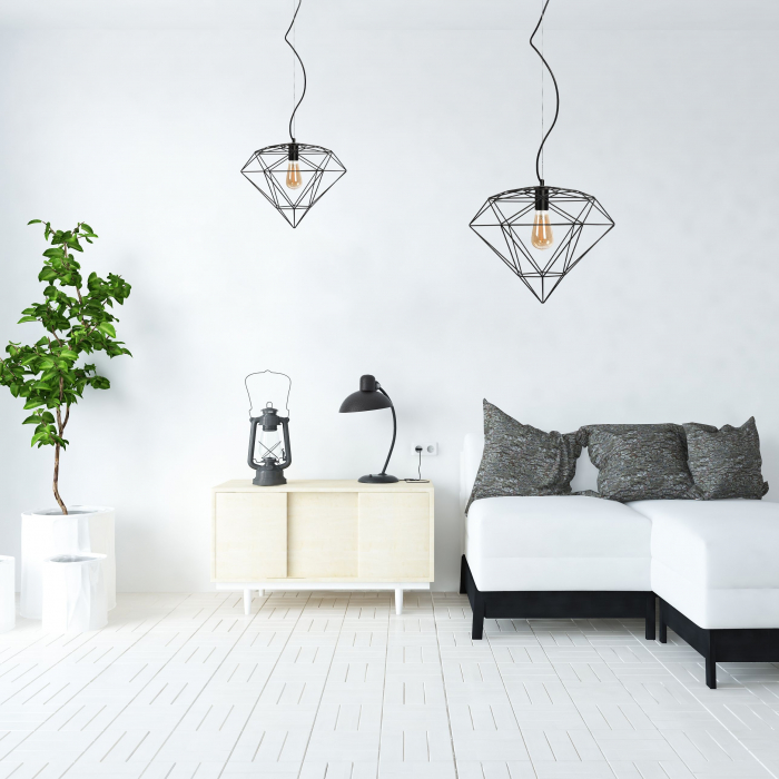LAMPĂ DE CULOARE DIAMANT METAL LOFT BLACK APP563-1CP [8]