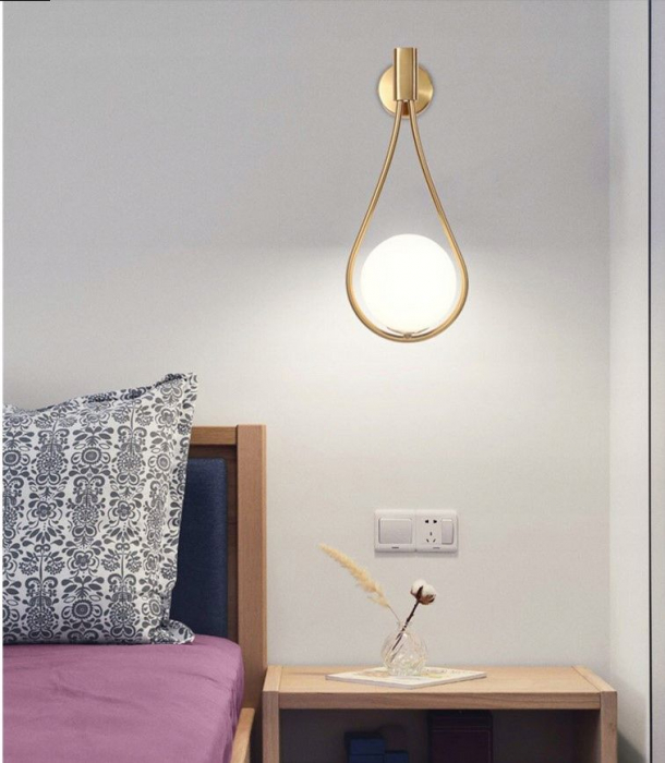 LAMPA de perete APLICA din sticla Sfera GOLD APP603-1W [3]