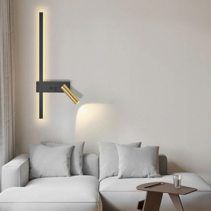 Lampa de perete APP1439-W BLACK  GOLD [6]