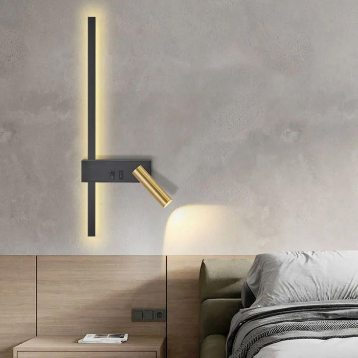 Lampa de perete APP1439-W BLACK  GOLD [7]