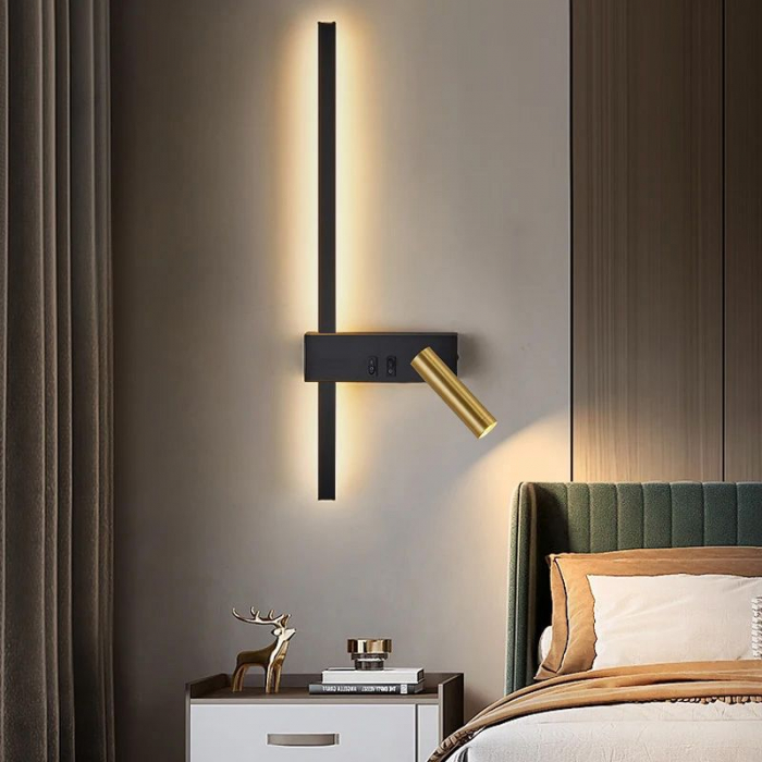 Lampa de perete APP1439-W BLACK  GOLD [8]
