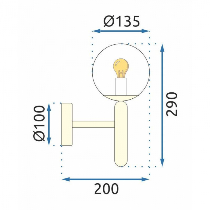 Lampa de perete APP894-1W GOLD [6]