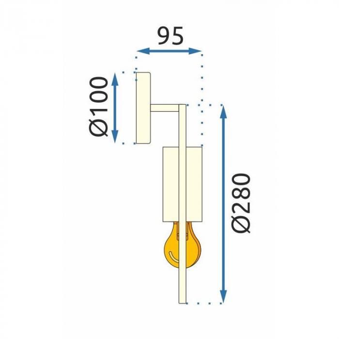 Lampa de perete APP922-1W GOLD [7]