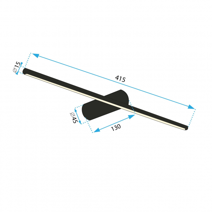 Lampa de perete LED 40CM APP1347 OLD GOLD [7]