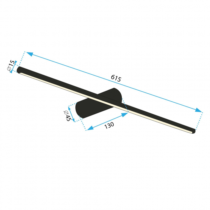 Lampa de perete LED 60CM APP1345-W GOLD [7]