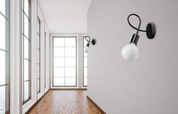 Lampă de perete Metal Loft PARADISE Negru 392199 [5]