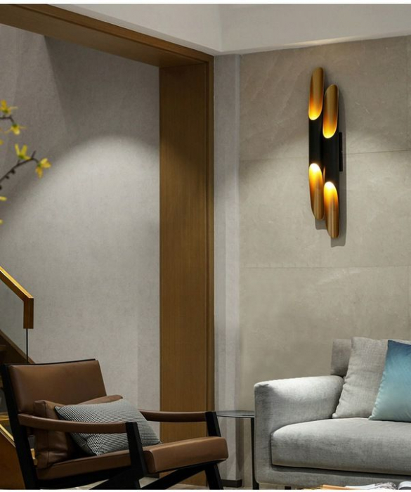 Lampă de perete Tuba Black Gold 60cm APP299-1W [4]