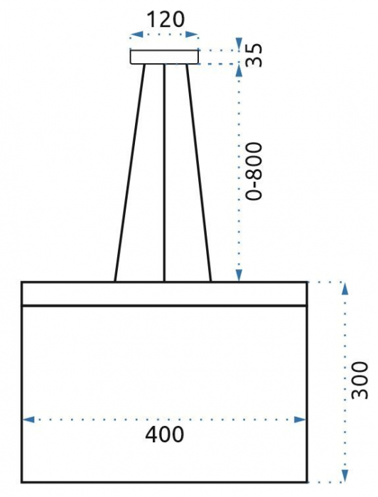 Lampă de plafon cu LED APP890-CP CHAIN [7]