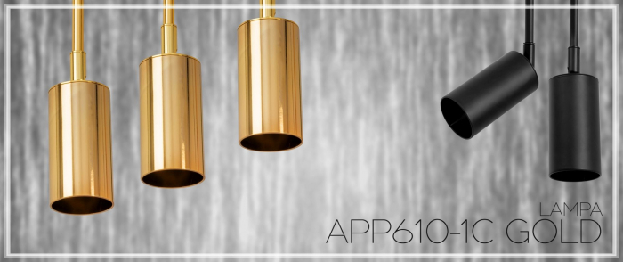 LAMPĂ DE PLAFON GOLD APP610-1C [6]