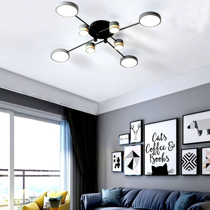 LAMPĂ DE PLAFON GRI APP528-8C [6]