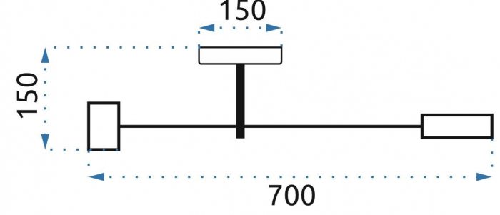 LAMPĂ DE PLAFON GRI APP530-3C [7]