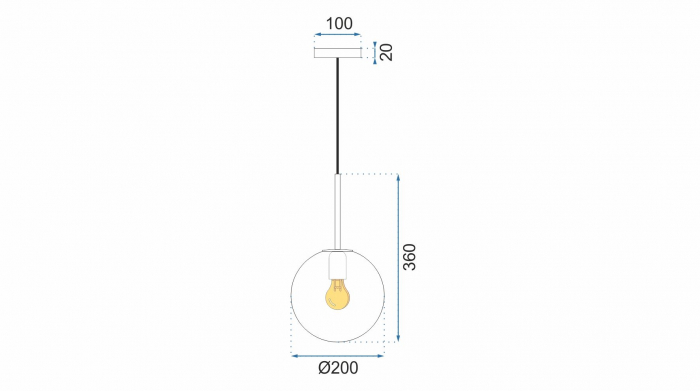 LAMPĂ DE PLAFON STICLĂ ALBĂ APP431-1CP [8]