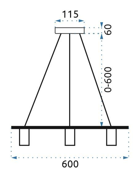 Lampă de plafon triplă modernă APP420-3CP [5]
