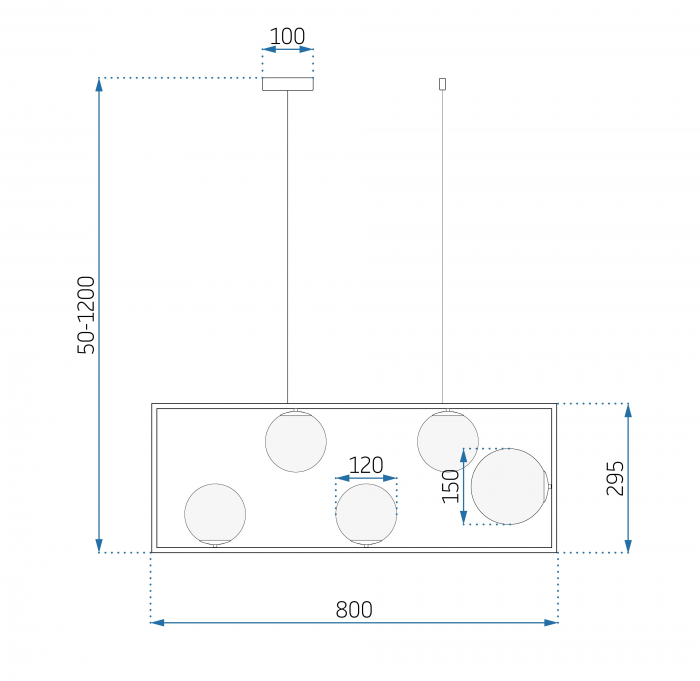 Lampă de tavan APP1020-5CP [6]