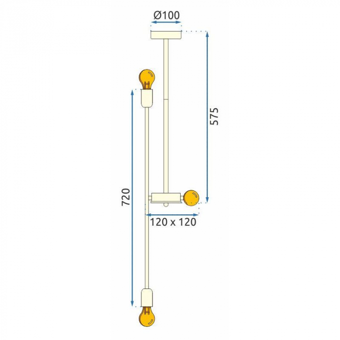 Lampă de tavan APP1115-6CP [8]