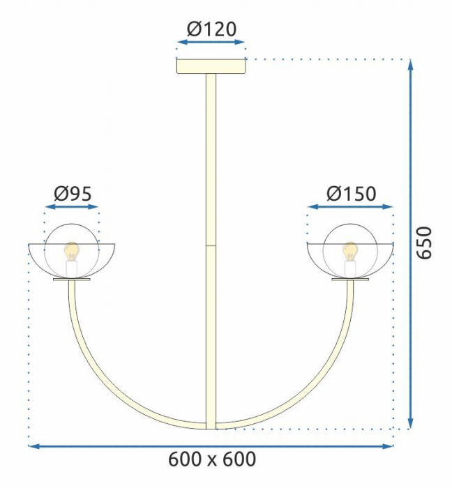 Lampă de tavan APP1200-CP [8]