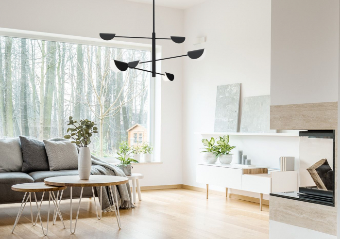 Lampă de tavan APP1261-6CP BLACK [5]