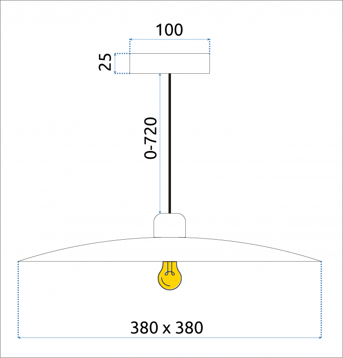Lampă de tavan APP1289-1CP Black [9]