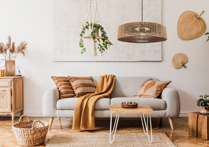 Lampă de tavan APP1294-1PC Beige [7]