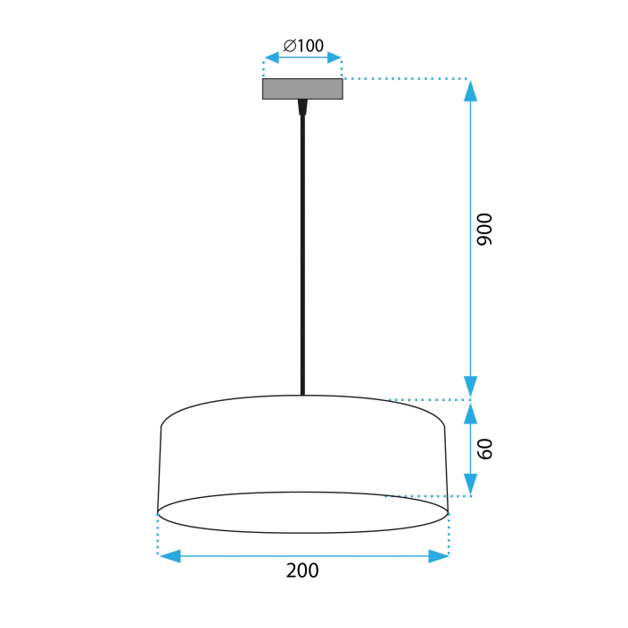 Lampă de tavan APP1333-1CP BLACK GOLD [8]
